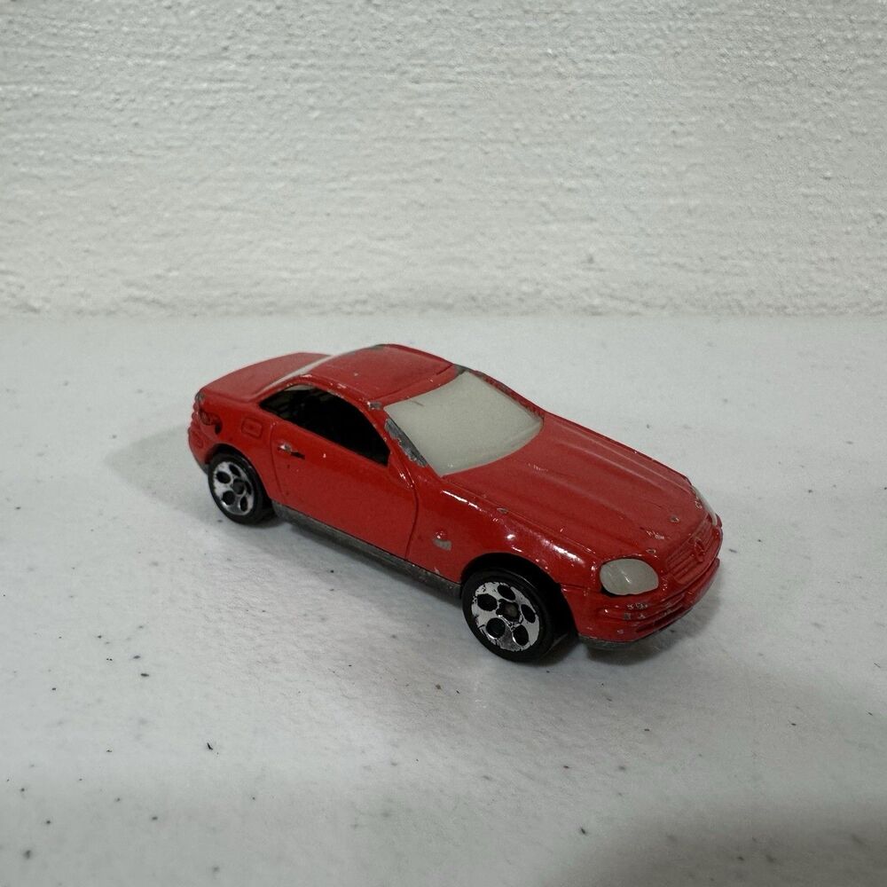 Vintage Hot Wheels 1997 Mercedes-Benz SLK Red Diecast Car Collectible Toy